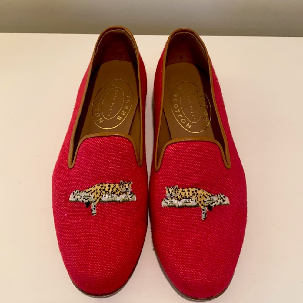 Stubbs & Wootton Red Loafers Size 10